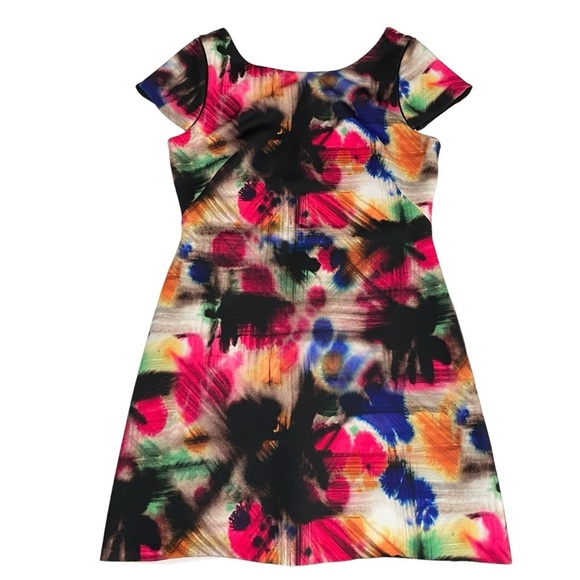 Milly Taylor Graffiti Bold Print Multicolor Dress Sz 10 - Picture 15 of 16